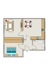 Grundriss der Wohnung