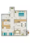 Wohnungsgrundriss (Muster)