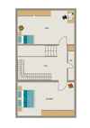 Grundriss obere Etage