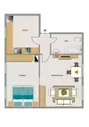 Grundriss der Wohnung