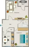 Grundriss der Wohnung