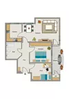 Grundriss der Wohnung