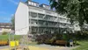 Gartenansicht mit Spielplatz