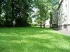 Grünfläche hinter dem Haus