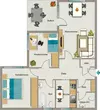 Grundriss der Wohnung