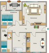 Grundriss/vor Mod./neu Dusche