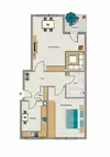 Grundriss der Wohnung