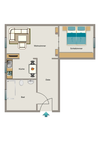 Grundriss der Wohnung