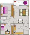 Wohnungsgrundriss (Muster)