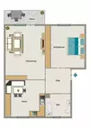 Wohnungsgrundriss (Muster)