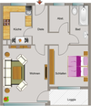 Wohnungsgrundriss (Muster)