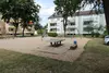 Beruhigter Innenhofbereich
