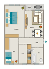 Wohnungsgrundriss (Muster)