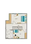 Grundrissskizze 1.OG Ebene