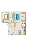 Grundriss der Wohnung