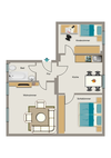 Grundriss der Wohnung